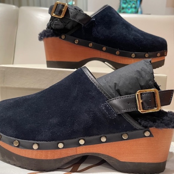 M.Gemi Greta Backstrap with Shearling Clog  -   Size 6 - Picture 5 of 10